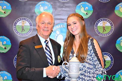 2017 NC Junior Players of the Year with CGA Past President Dick Dosek